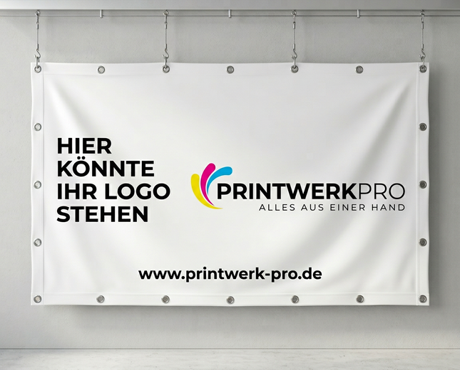 PVC-Banner in individuell bedruckt, B1 zertifiziert & schwer entflammbar