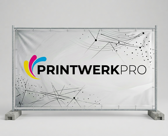 Bauzaunbanner 340 x 173 cm, individuell bedruckt